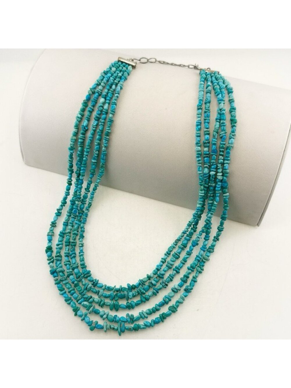 Jay King Turquoise Necklace Blue Multi Strand Sterling Silver DTR 925 Southwest